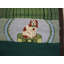 Vintage American Hooked Rug Small Scatter Size Wool Green