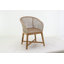 Fauteuil d'appoint brun clair en plastique tissé à la main Cole