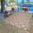 Paseo Powis Red/Beige Transitional Casual Medallion Tile Flatweave Indoor/Outdoor Area Rug-1246762692