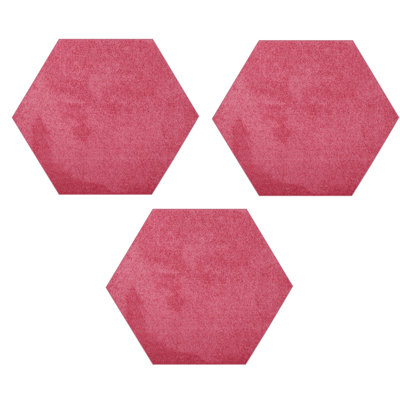 Ensemble de tapis intérieur / extérieur en polyester touffeté à la machine de couleur unie rose Kumbhar