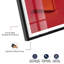 Décoration murale Ruby Flame I Shadowbox Print par Notoriart, cadre noir, 37 x 55-752574686-752574687