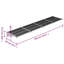 Auvent de porte Vidaxl en polycarbonate gris et transparent-102412395