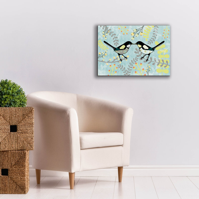 «Birds» par Erin Clark, art mural sur toile, 26 po x 18 po, H 18 po x l 26 po x P 0,75 po