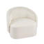 Chaise d'appoint crème bouclée avec coussin moelleux intégré, support ergonomique et assemblage sans effort pour les espaces de vie modernes.-341249279