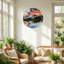 «Mountain Lake», horloge murale en verre-1481923529