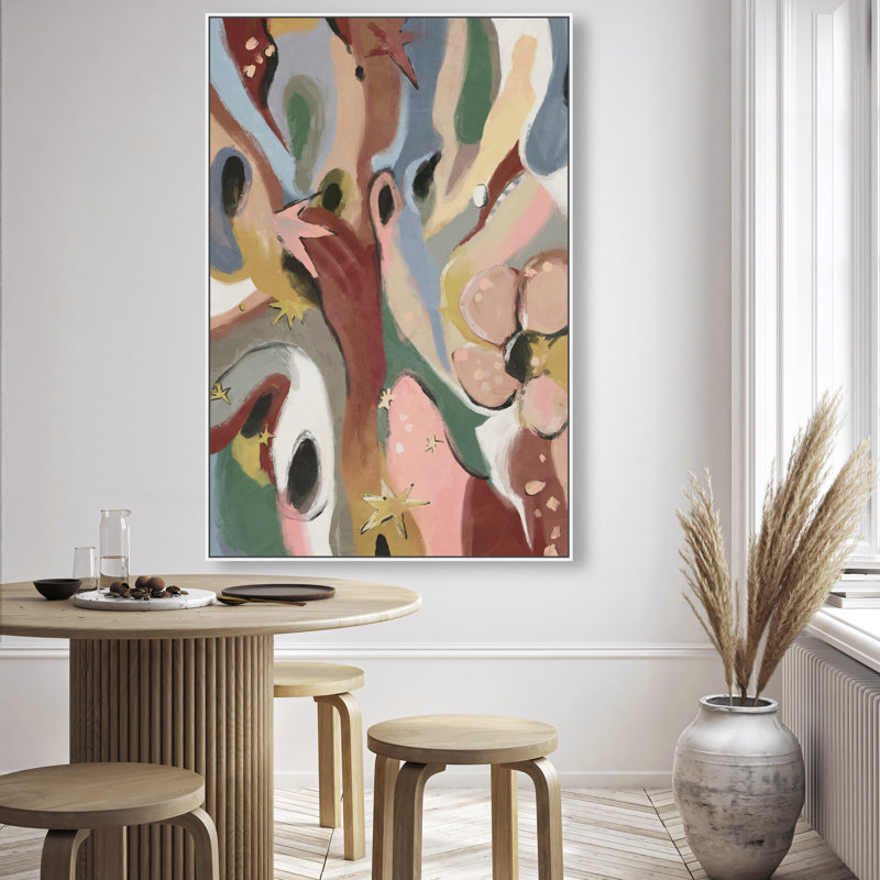 Modern Folk I Print by Oliver Gal, 16"H x 11"W, White Floater Frame