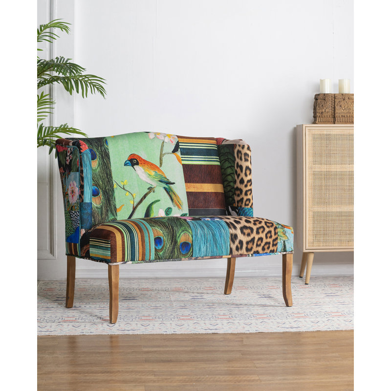 Vesta Bird Collage Print Settee