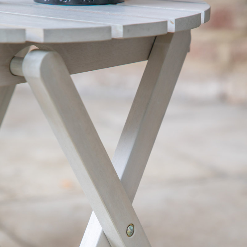 Abdual Folding Wooden Side Table