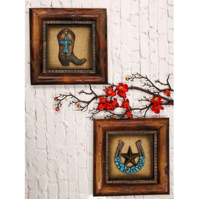 Ensemble de 2 plaques de décoration murale