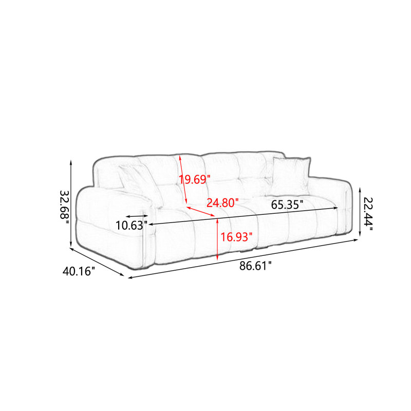 Beige Genuine Leather Modular Sofa cushion couch