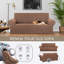 Housse extensible pour causeuse extensible, housses de canapé pour 2 canapés (55 po à 79 po) Canapé protecteur de meuble avec fond élastique pour enfant, chien. Jacquard à petits carreaux-1275013098-1231340855
