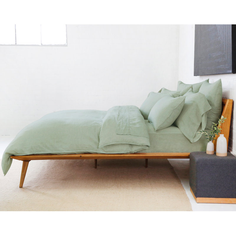 Taie décorative 100% lin Parker, Crème
