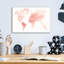 «Watercolor Wanderlust Coral» par Laura Marshall, art mural en verre acrylique-1997124848