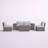 Mae Wicker Fully Assembled 4 - Person Seating Group with Cushions