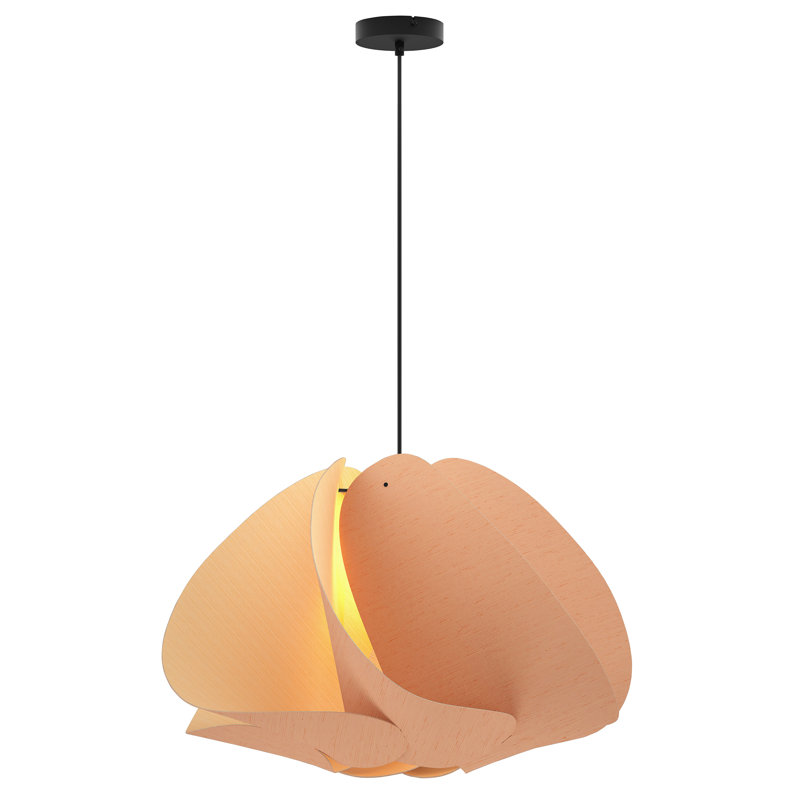 Luminaire suspendu Matilda, Rose, H 15,8 po x l 26,8 po x P 26,8 po
