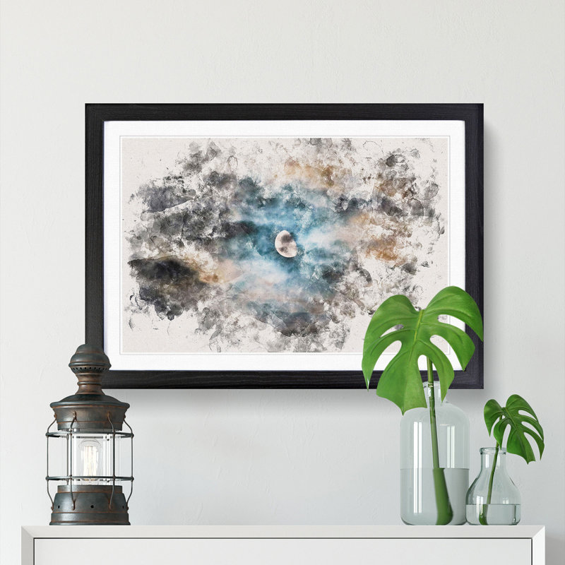Moody Sky in Poland - Framed Print, 45cm H x 63cm W x 2cm D, Black Framed