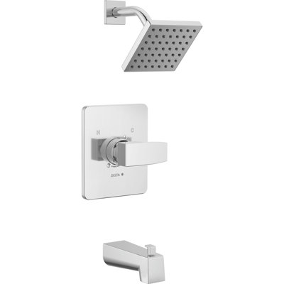 Modern Monitor 14 Series 1-handle Single Function Square Tub & Shower Trim