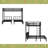Twin Over Twin & Queen Bunk Bed, Metal Triple Bunk Bed With Safety Guardrails,Space-Saving/Noise Reduced-2118082274-2118082279