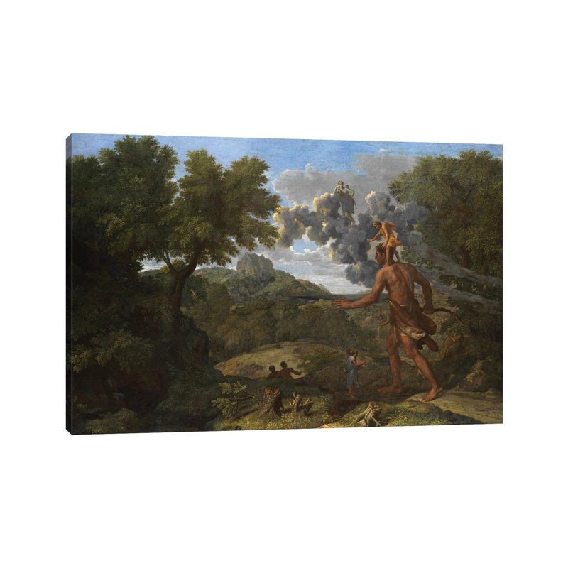 Blind Orion Searching For The Rising Sun, 1658 by Nicolas Poussin - Gallery-Wrapped Canvas Giclée on Canvas, Wrapped Canvas