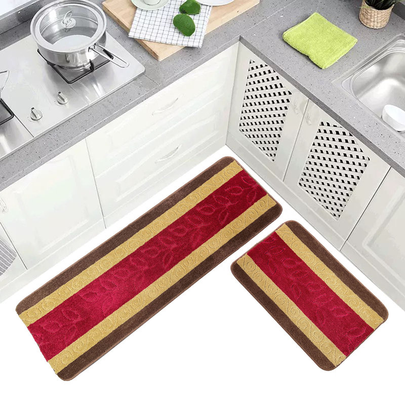 Winston Porter 0116F4D68DFD414687C94BF21F31EA67 Kitchen Rug Mats Kitchen Mat Specialized in Anti Slippery and Machine Washable