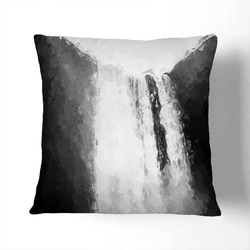 Square Cushion, White, 55cm H x 55cm W x 20cm D