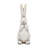 Textured White Magnesium Bunny Rabbit with Subtle Gold Details-2058537111