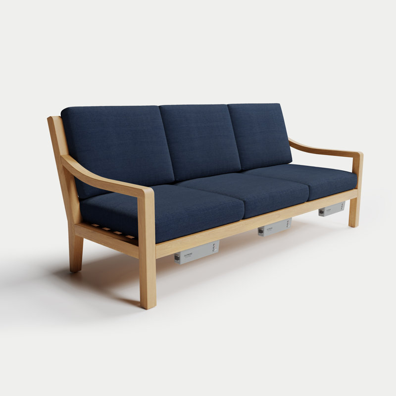 Solerno Heated Sofa, Indigo