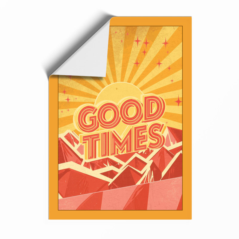 Good Times Retro - Framed Print, A3 - 42.0 x 29.7 cm, Unframed