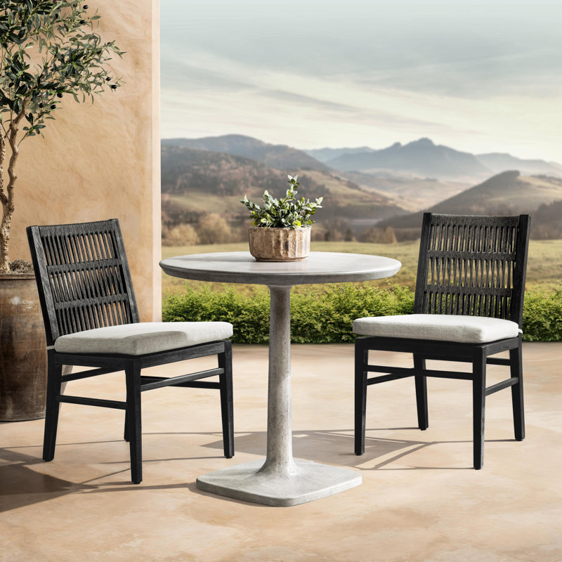 Paulina Outdoor Round Bistro Table