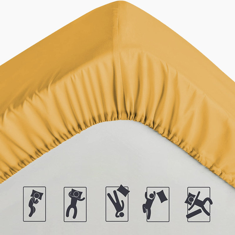 Premium Fitted Sheet – Extra Deep 40cm Pocket, Soft & Breathable Hotel Quality Bedding with Strong Elastic Fit, Single (3')