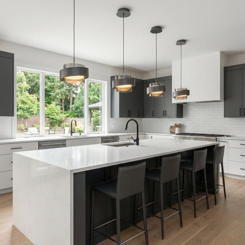 Axis 1-Light Pendant - Graphite