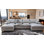 Anchoretta 134" Wide Reversible Modular Sectional with Ottoman