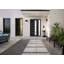 Façade extérieure pré-montée Fibre de verre verre givré / Manux 8088 noir mat / Fenêtre latérale extérieure / Bureau Portes d'entrée commerciales et résidentielles Garage de garage - l 36 po x H 80 po - Gauche à l'intérieur-98195860-98195858-98195864