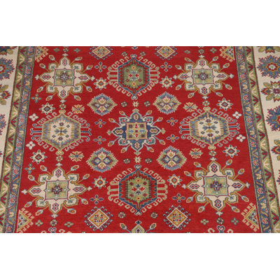 Geometric Kazak Oriental Area Rug 8x10