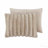 soft Faux Fur Ribbed Comforter Set Full/Queen