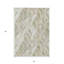 Tapis intérieur / extérieur géométrique lavable kaki 5 po x 8 pi beige et beige