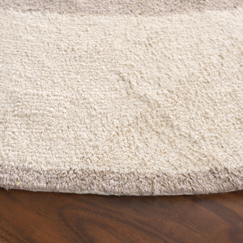 Sirvon Handtufted Recycled Cotton Machine Washable Rug, Round 6'
