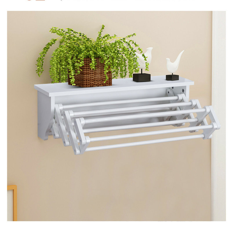 Wood Foldable Wall-Mounted Drying Rack