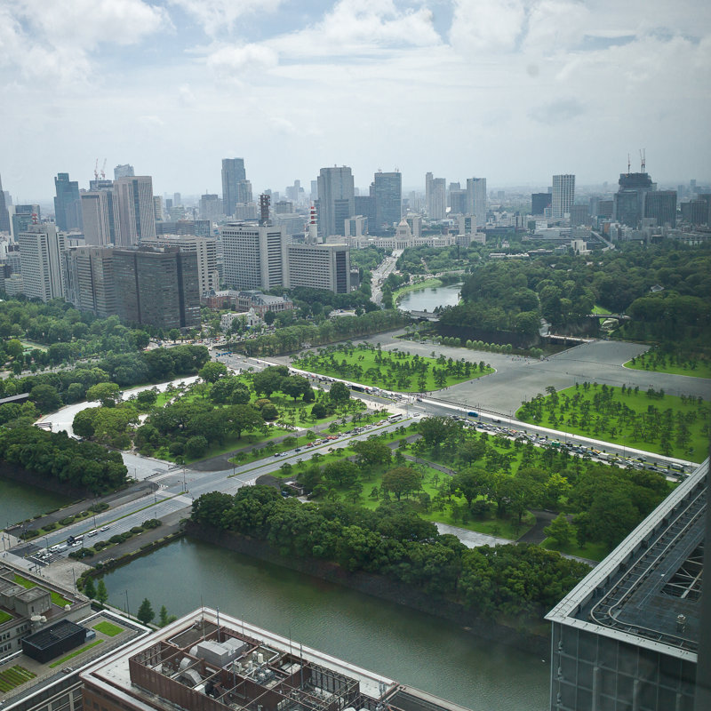 Dringoberg Business District -Tokyo sur toile par Lachouette, H 12 po x l 12 po
