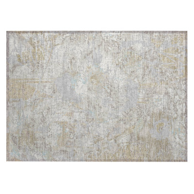 Machine Washable Indoor/Outdoor Chantille ACN2929 Floral Rug