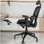 Chaise de bureau inclinable ergonomique en filet avec support lombaire et repose-pieds Mobili Ultimate