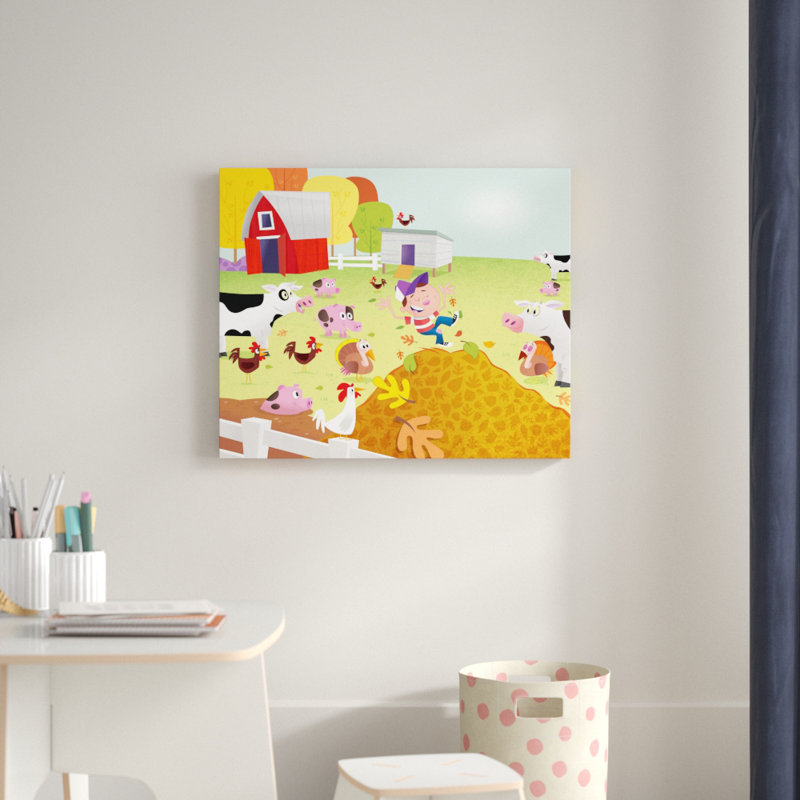 «Farm», reproduction sur toile tendue, H 24 po x l 29 po