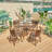 Anyshia 4 - Person Metal Patio Dining Set with Round Table