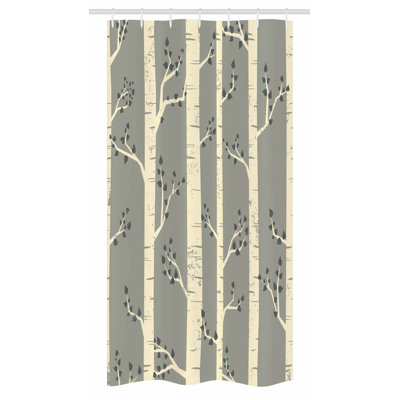 Floral Shower Curtain with Hooks Included