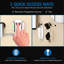 Coffre-fort mural en acier massif de 0,82 pi³, fabriqué en acier massif avec tablette amovible pour organiser un coffre-fort en beige, module d'empreintes digitales sécurisé 120 et rangement