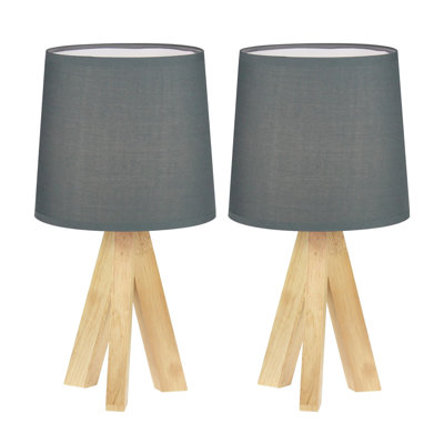 Holladay Solid Wood Tripod Table Lamp