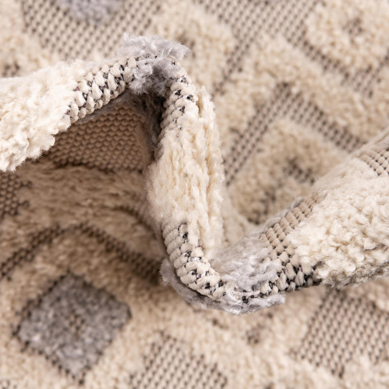 Beige Groton / gris, Rectangle 9 pi 10 po x 14 pi