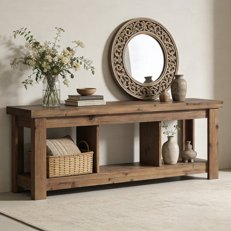 160cm Solid Wood Console Table