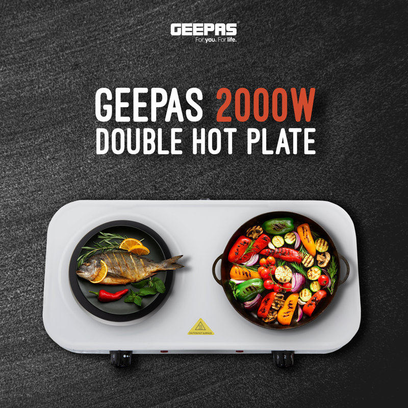Geepas 2000 Watt Electric Double Hot Plate