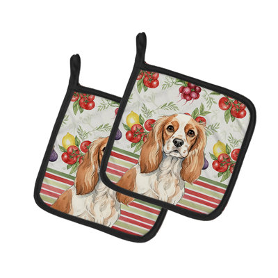 Paire de poignées Blenheim Cavalier Spaniel